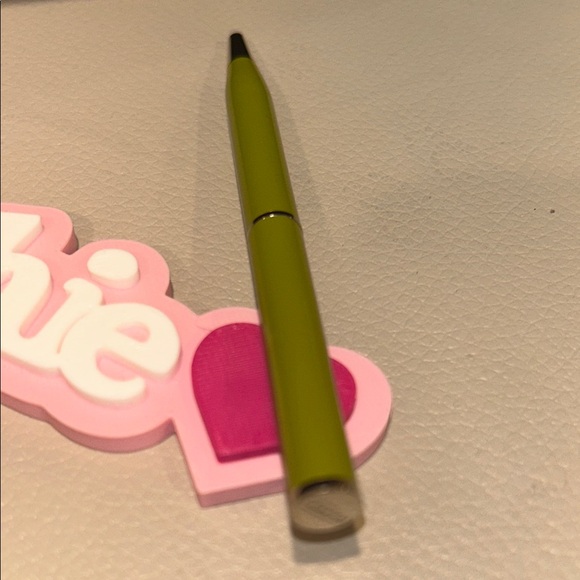 Coach Lime Green Pen with Silver Cap - Picture 2 of 6